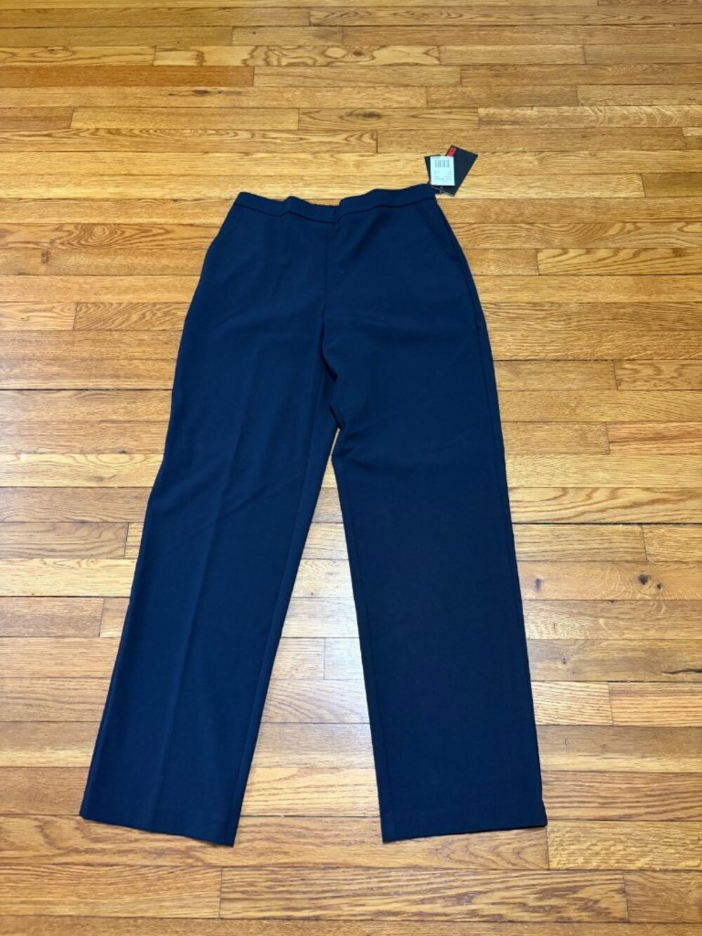 Briggs Womens Pull on Pants Size 10 Navy Blue Hidden Elastic Waist Comfort NWT